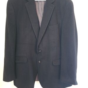 Ralph Lauren By Loro Piana Elegant Black 100% Camelhair Blazer 48L